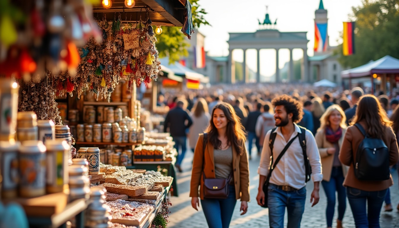 explore the vibrant city of berlin through its unique souvenirs and shopping experiences. discover local crafts, trendy boutiques, and bustling markets, perfect for finding that special memento or gift from your visit. experience the fusion of culture and commerce in this dynamic city.